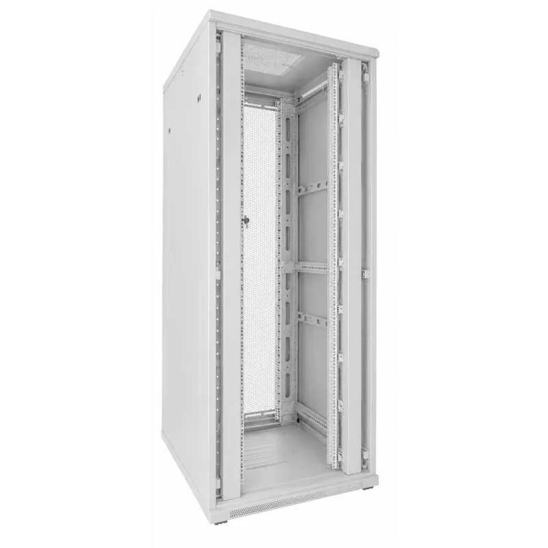 DSIT 42U 19 ιντσών rack server, διάτρητες διπλές πόρτες μπροστά και πίσω, λευκό, 800x1000x2000mm (DS8042DD-W)