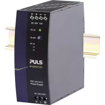 PULS Piano τροφοδοτικό ράγας DIN 24V DC 10A 240W (PIC240.241C)