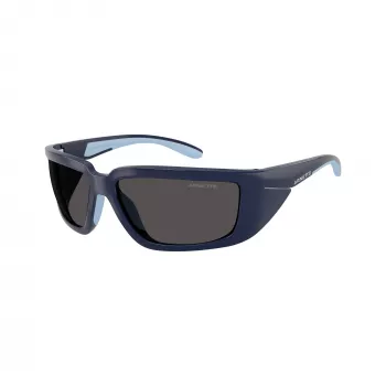 Arnette AN4355-275987 ανδρικό ορθογώνια γυαλιά ηλίου, μαύρο ματ σκελετός, γκρι φακοί, 62-16-125 mm