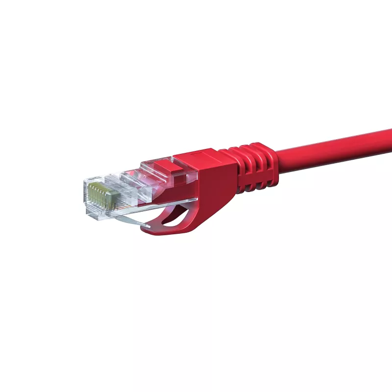 DSIT CAT 5e U/UTP καλώδιο δικτύου, 0,25 m, κόκκινο, CCA, RJ45 DC-C55-002