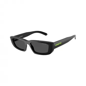 Arnette AN4357-121487 ανδρικό γυαλιά ηλίου, ορθογώνια, ματ μαύρο σκελετό, γκρι φακοί, 53/17/145 mm