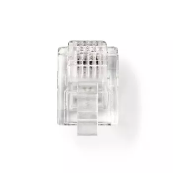 DSIT RJ11 βύσμα τηλεφώνου - 4 ακίδων - 10 τεμ. (DC-RJ11-10PCE)