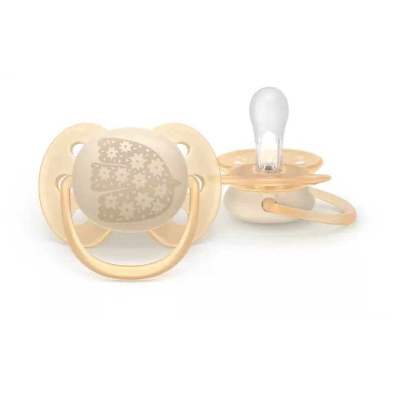 Philips Avent Ultra Soft DECO πιπίλα 0-6 μηνών, συσκευασία 2 τεμ.