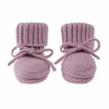 Lodger παιδικά παντόφλες Merino-Wolle Baby-Booties, Mauve, 0-6 μηνών
