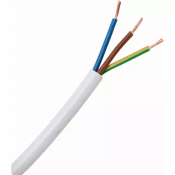 HEINRICH KOPP H05VV5-F 3G 1mm² λευκό εύκαμπτο καλώδιο PVC ανθεκτικό σε λάδια 10m 151710849