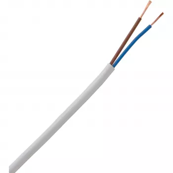 HEINRICH KOPP H03VV-F 2 x 0,75 mm² λευκό εύκαμπτο καλώδιο PVC 10 m 151510843