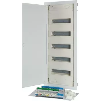 Eaton KLV-60UPP-F χωνευτό κουτί διανομής, 5 σειρές, 60 μονάδες, λευκό 302410