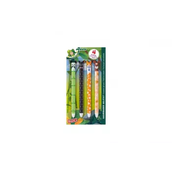 JOLLY στυλό gel με μοτίβα ζώων 0,5 mm μπλε, 4 τεμ. (7005-0005)