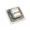 Wirewin DD-TRIO-C6 UP2 WS CAT6 θωρακισμένη πρίζα δεδομένων χωνευτή, 2 θυρών, LSA, λευκό RAL 9010