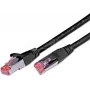 Wirewin Cat6 S/FTP PIMF Καλώδιο patch, LSOH, μαύρο, RJ45 PKW-PIMF-KAT6 2.0 SW