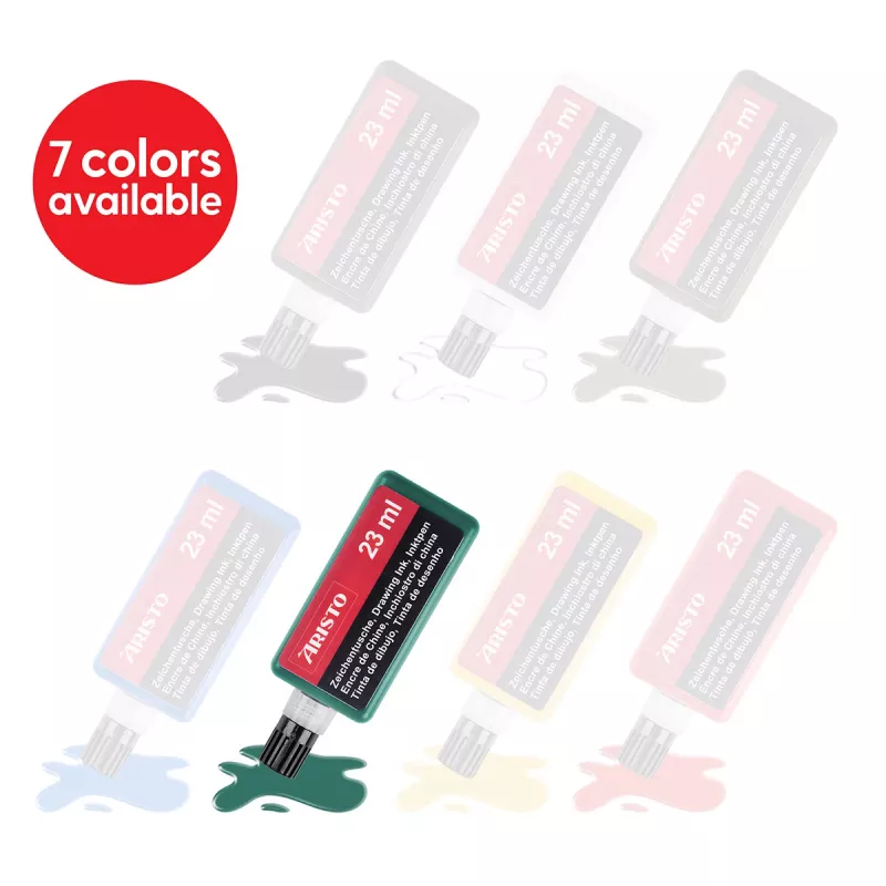 ARISTO Μελάνι σχεδίασης πράσινο 23 ml, 1 φιάλη (AR64807)