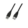 Wirewin USB A-A MF 0.5 SW Καλώδιο επέκτασης USB 2.0, 0,5 m, μαύρο
