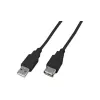 Wirewin USB A-A MF 0.5 SW Καλώδιο επέκτασης USB 2.0, 0,5 m, μαύρο