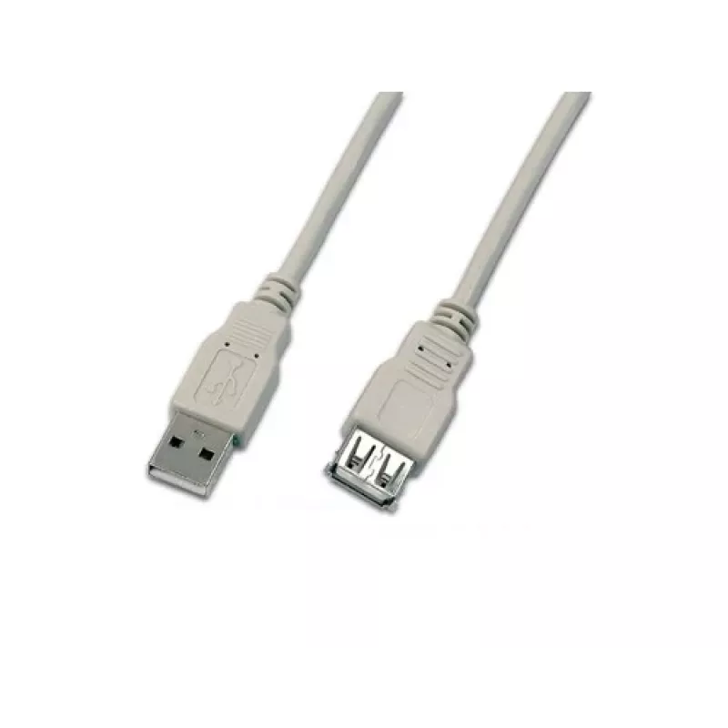 Wirewin USB A-A MF 0.5 GR Καλώδιο επέκτασης USB 2.0, 0,5 m, γκρι