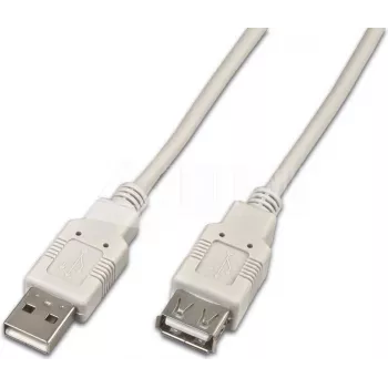 Wirewin USB A-A MF 2.0 GR Καλώδιο επέκτασης USB 2.0, 2 m, γκρι