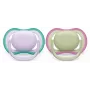 Philips Avent Ultra Air Πιπίλα 0-6 μηνών, συσκευασία 2 τεμ., κορίτσι ροζ/μωβ, SCF085/24