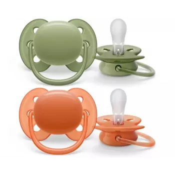 Philips Avent Ultra Soft Πιπίλα Neutral 18M+ (συσκευασία 2 τεμ.)
