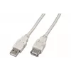 Wirewin καλώδιο επέκτασης USB 2.0 A αρσενικό σε A θηλυκό 5m γκρι USB A-A MF 5.0 GR