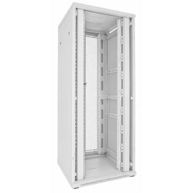 DSIT 47U rack 19 ιντσών 800x800x2200mm λευκό με διάτρητες διπλές πόρτες DS8847DD-W