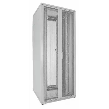 DSIT 42U rack 19 ιντσών 800x800x2000mm λευκό, διάτρητες διπλές πόρτες μπροστά και πίσω DS8842DD-W
