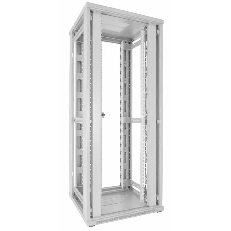 DSIT 42U rack 19 ιντσών 800x800x2000mm λευκό, διάτρητες διπλές πόρτες μπροστά και πίσω DS8842DD-W
