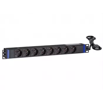 DSIT 19 ιντσών 8-θέσιο rackmount PDU με βύσμα C14 και επαφή γείωσης (DS-8PDU-C14-PE)