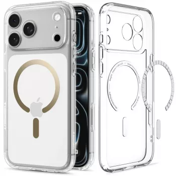 SPIGEN Ultra Hybrid MagSafe θήκη για iPhone 17 Pro Max / 18 Pro Max – διαφανές/χρυσό