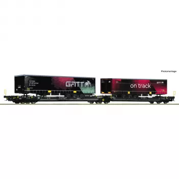 Roco 6600170 DC TX Logistik Sgns πλατφόρμα H0