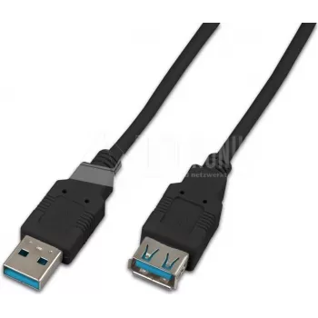 Wirewin USB 3.0 A-A MF 3.0 SW Καλώδιο USB 3 m USB 3.2 Gen 1 (3.1 Gen 1) USB A Μαύρο