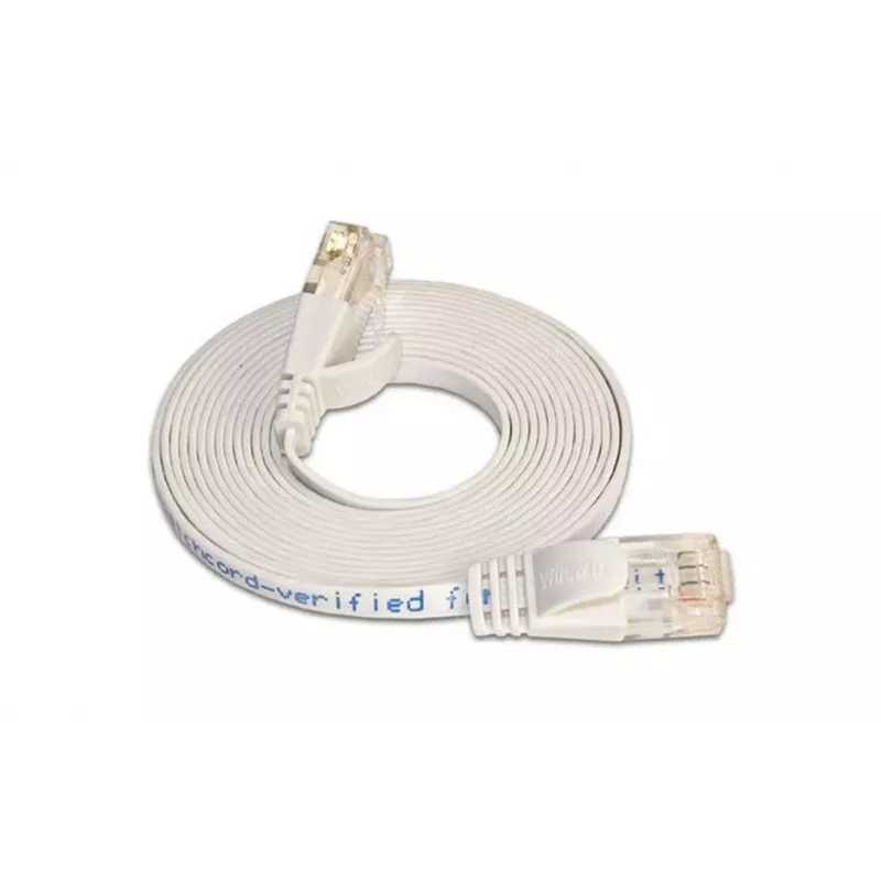 Wirewin Cat.6 Slim Καλώδιο patch U/UTP 7,5m Λευκό PKW-SLIM-KAT6 7.5 WS