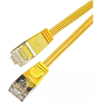 Wirewin Cat.6 SLIM Καλώδιο patch, STP(PIMF), 0,75 m, Κίτρινο (PKW-STP-SLIM-KAT6 0.75 GE)