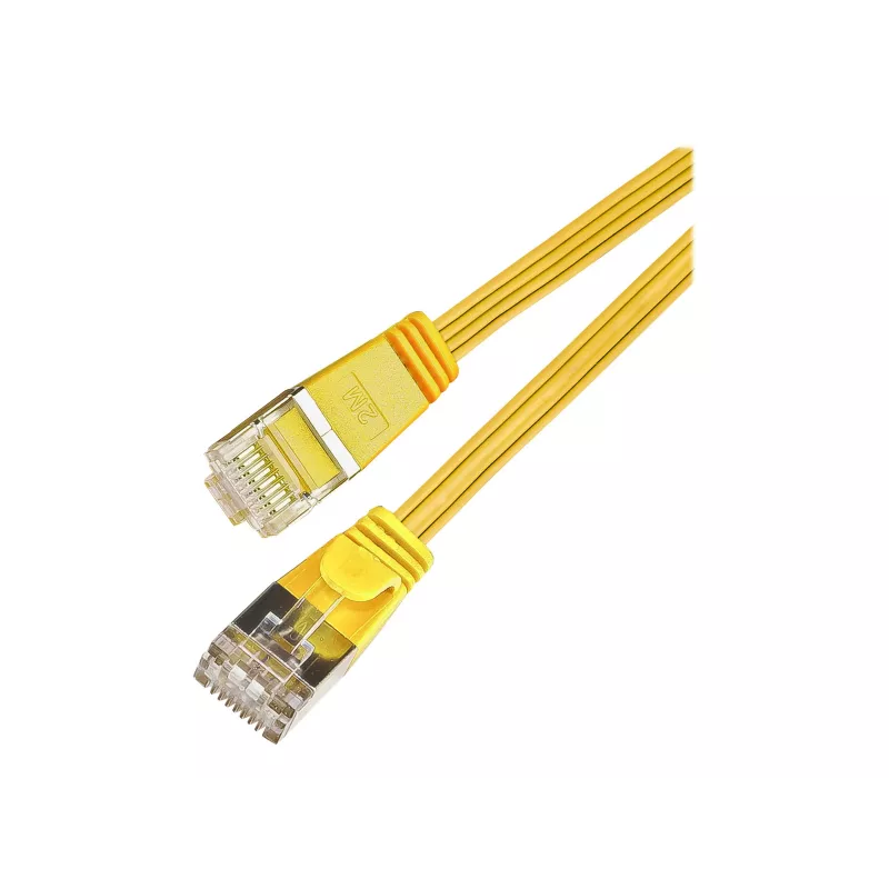 Wirewin Cat.6 SLIM Καλώδιο patch, STP(PIMF), 0,75 m, Κίτρινο (PKW-STP-SLIM-KAT6 0.75 GE)