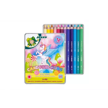 JOLLY X-BIG CANDYCOLOURS ξυλομπογιές, μικτά χρώματα, 12 τεμ. (3099-0137)
