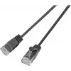 Wirewin SLIM UL6 1 SW - Cat.6 Slim καλώδιο patch, U/UTP, 1 m, μαύρο (PKW-LIGHT-K6 1.0 SW)