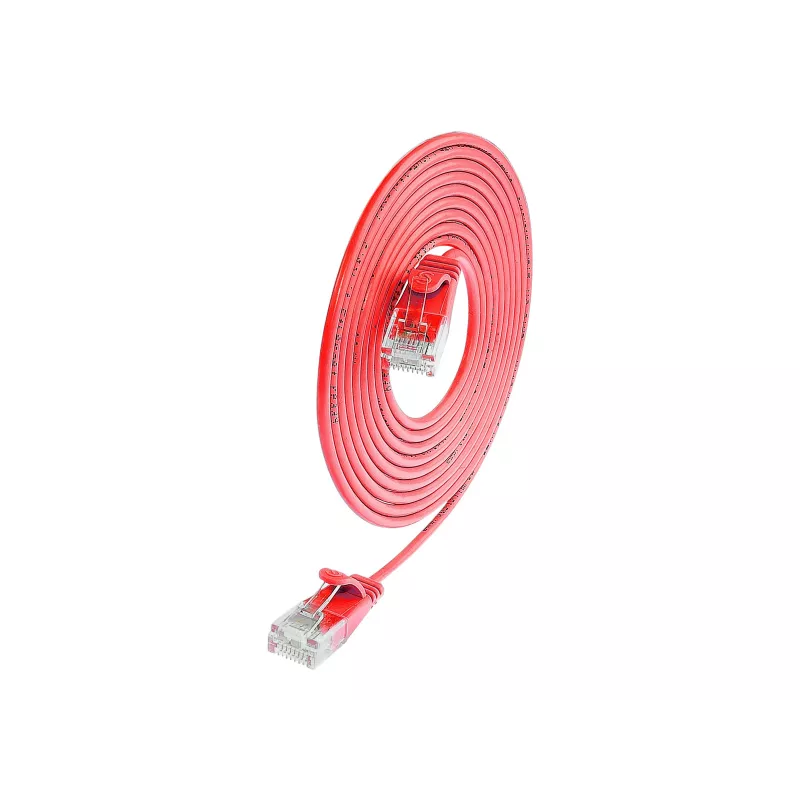 Wirewin Cat.6 Slim-Light καλώδιο δικτύου U/UTP 3,0 m κόκκινο PKW-LIGHT-K6 3.0 RT