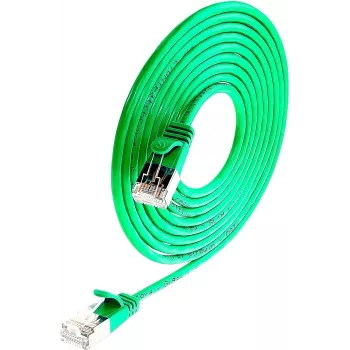 Wirewin Triotronik PKW-LIGHT-STP-K6 1.0 GN Cat6 STP καλώδιο δικτύου, βύσμα RJ-45 σε βύσμα, 1 m, πράσινο