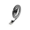Wirewin Cat.6 Slim καλώδιο Ethernet Patch U/UTP 1,5m Μαύρο PKW-SLIM-KAT6 1.5 SW