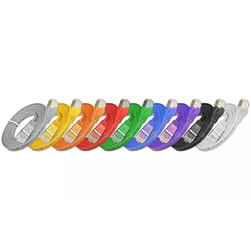 Wirewin Cat.6 SLIM Patchkabel STP PIMF 0,75 m γκρι PKW-STP-SLIM-KAT6 0.75