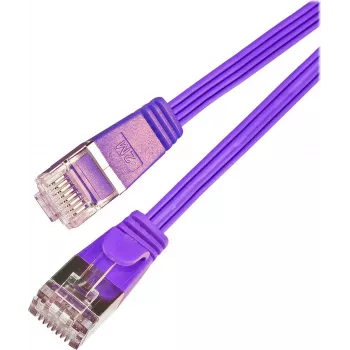 Wirewin Triotronik Cat6 U/FTP Slim καλώδιο patch Ethernet, 3 m, βύσμα RJ-45 σε βύσμα, χαλκός, μωβ PKW-STP-SLIM-KAT6 3.0 VT