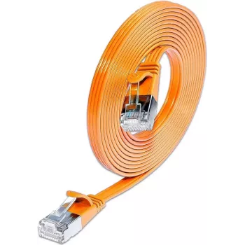 Wirewin Triotronik 0,15m Cat6 U/FTP καλώδιο patch, RJ-45 σε RJ-45, πορτοκαλί PKW-STP-SLIM-KAT6 0.15 OR