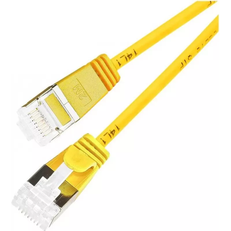 Wirewin Cat 6a U/FTP Slim καλώδιο patch Ethernet, κίτρινο, 0,5 m PKW-LIGHT-STP-K6A 0.5 GE