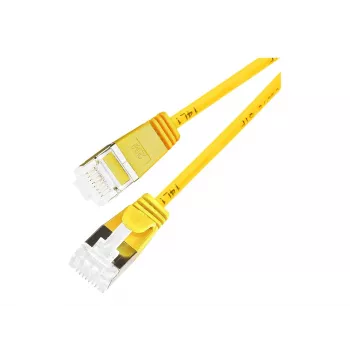 Wirewin Slim Round U/FTP Cat 6a καλώδιο patch, 7,0 m, κίτρινο, PoE, 10 Gbps PKW-LIGHT-STP-K6A 7.0 GE