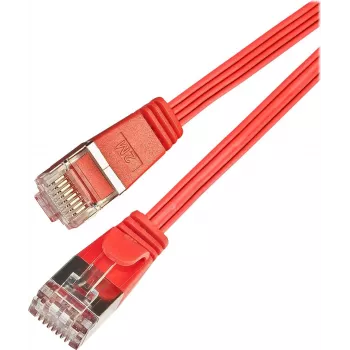 Wirewin SLIM S6 1.5 RT - Cat.6 SLIM καλώδιο patch, STP (PIMF), 1,5 m, κόκκινο PKW-STP-SLIM-KAT6 1.5 RT