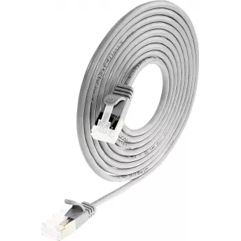 Wirewin PKW-LIGHT-STP-K6A 5.0 Cat 6a U/FTP Slim Round καλώδιο patch, PoE, 5 m, γκρι