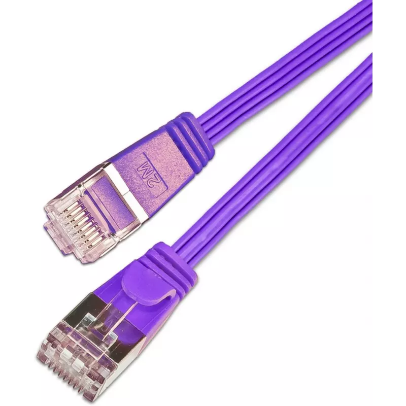 Wirewin Cat6 Slim καλώδιο patch U/FTP επίπεδο μωβ 15m PKW-STP-SLIM-KAT6 15.0 VT