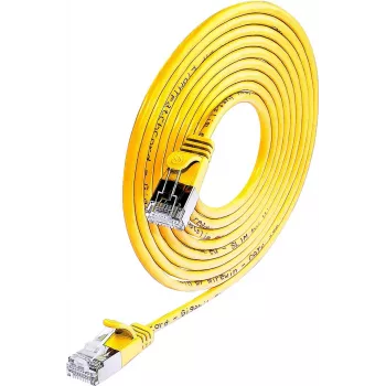 Wirewin Triotronik F/UTP Cat6a καλώδιο Patch 0,5m κίτρινο PKW-LIGHT-STP-K6 0.5 GE