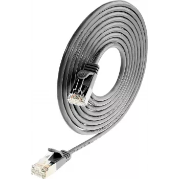 Wirewin Triotronik PKW-LIGHT-STP-K6 0,5 SW Cat6 S/FTP καλώδιο Patch, μαύρο, 0,5 m