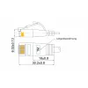 Wirewin Triotronik PKW-LIGHT-STP-K6 1.0 BL Cat6 STP καλώδιο Patch, 1 m, μπλε