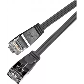 Wirewin SLIM S6 25 SW - Cat.6 SLIM καλώδιο Patch, S/FTP (PIMF), 25 m, μαύρο PKW-STP-SLIM-KAT6 25.0 SW