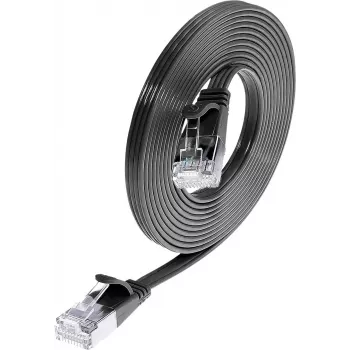 Wirewin SLIM S6 25 SW - Cat.6 SLIM καλώδιο Patch, S/FTP (PIMF), 25 m, μαύρο PKW-STP-SLIM-KAT6 25.0 SW